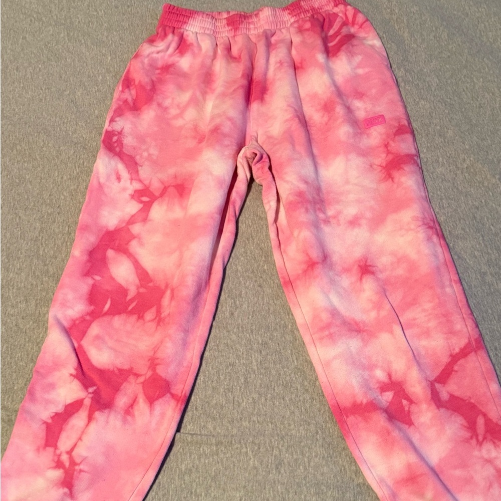 PINK Tie-Dye Sweatpants